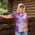 Aloha Kauai Island Personalized Women Polo Shirt Lilac Dreamy Turtle