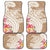 Aloha Ni’ihau Island Personalized Car Mats Beige Dreamy Turtle