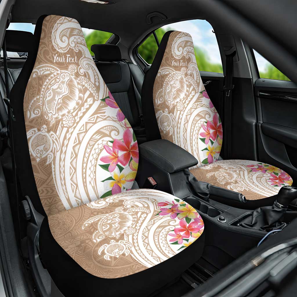 Aloha Niihau Island Personalized Car Seat Cover Beige Dreamy Turtle LT7 One Size Beige - Polynesian Pride
