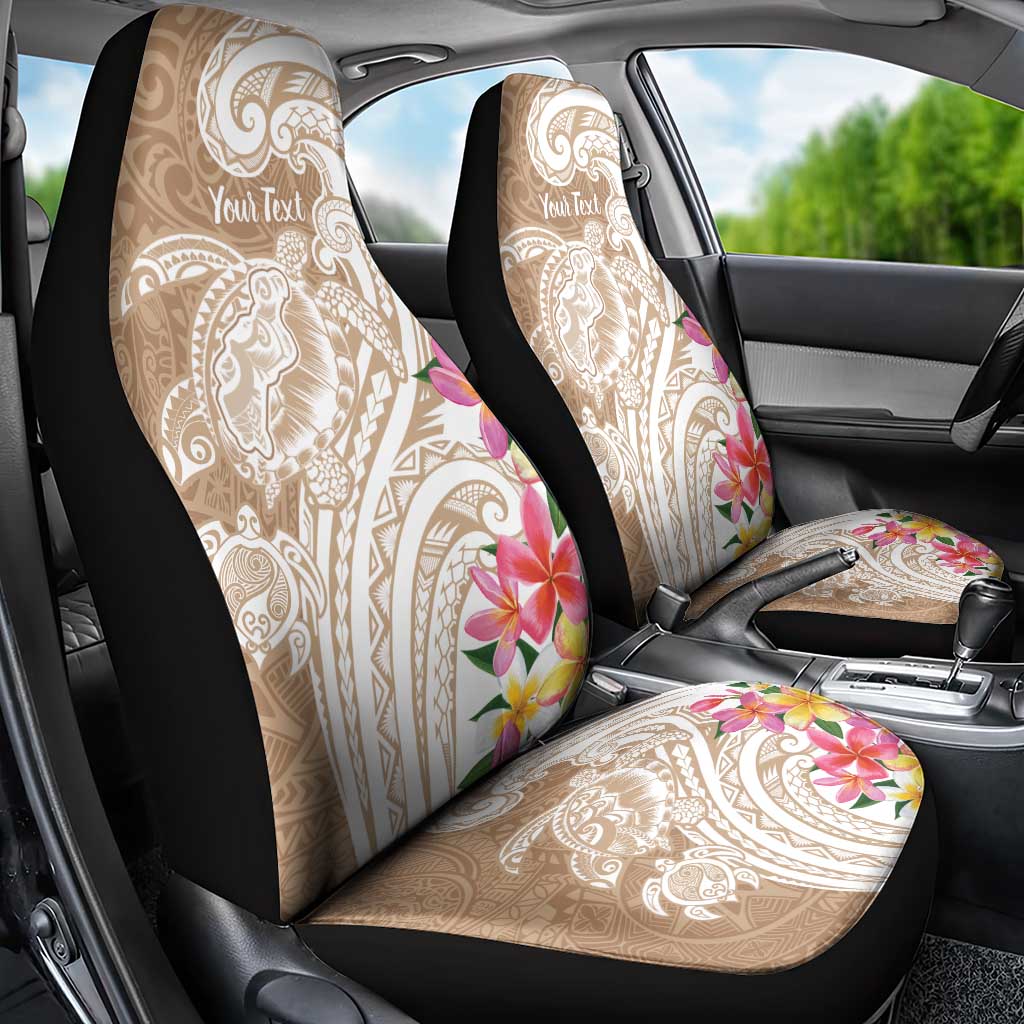 Aloha Niihau Island Personalized Car Seat Cover Beige Dreamy Turtle LT7 - Polynesian Pride