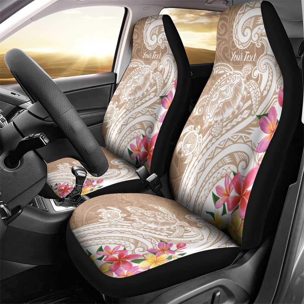 Aloha Niihau Island Personalized Car Seat Cover Beige Dreamy Turtle LT7 - Polynesian Pride