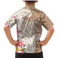 Aloha Niihau Island Personalized Family Matching Mermaid Dress and Hawaiian Shirt Beige Dreamy Turtle LT7 - Polynesian Pride