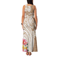 Aloha Niihau Island Personalized Family Matching Tank Maxi Dress and Hawaiian Shirt Beige Dreamy Turtle LT7 - Polynesian Pride