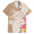 Aloha Ni’ihau Island Personalized Hawaiian Shirt Beige Dreamy Turtle