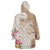 Aloha Ni’ihau Island Personalized Wearable Blanket Hoodie Beige Dreamy Turtle