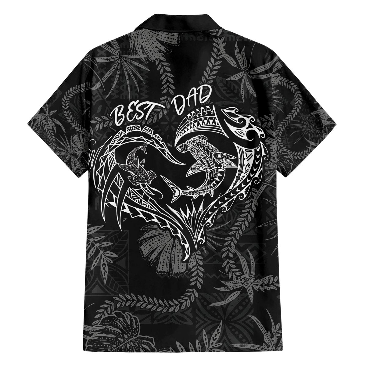 Hawaii Father's Day Vintage Lei Hawaiian Shirt Hauoli la Makuakane - Black