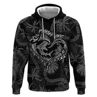 Hawaii Father's Day Vintage Lei Zip Hoodie Hauoli la Makuakane - Black
