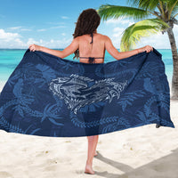 Hawaii Father's Day Vintage Lei Sarong Hauoli la Makuakane - Blue LT7 - Polynesian Pride