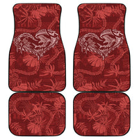 Hawaii Father's Day Vintage Lei Car Mats Hauoli la Makuakane - Red