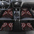 Maori Taiaha Whakairo Personalized Car Mats Red Poutama Motifs
