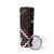 Maori Taiaha Whakairo Personalized Skinny Tumbler Red Poutama Motifs