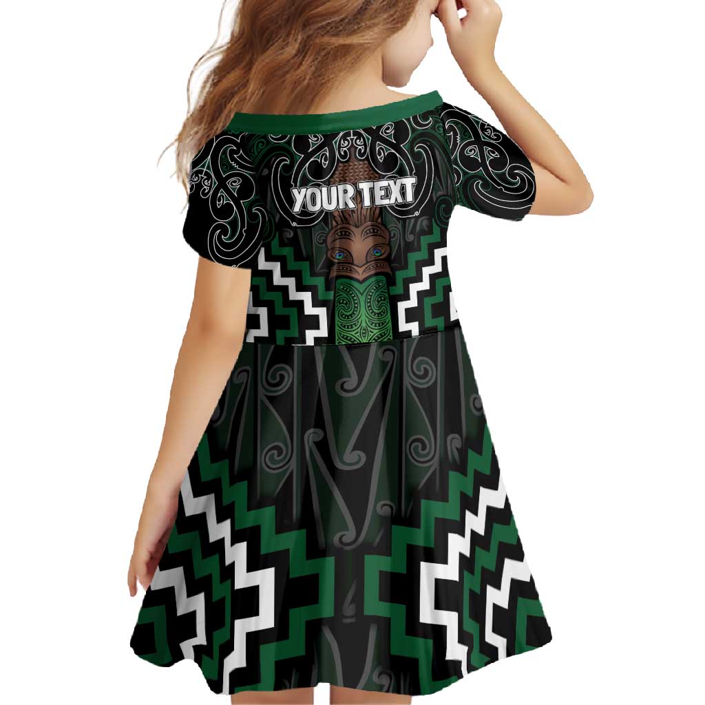 Maori Taiaha Pounamu Whakairo Personalized Family Matching Mermaid Dress and Hawaiian Shirt Jade Poutama Motifs LT7 - Polynesian Pride