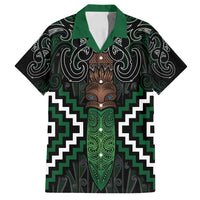Maori Taiaha Pounamu Whakairo Personalized Family Matching Tank Maxi Dress and Hawaiian Shirt Jade Poutama Motifs LT7 Dad's Shirt - Short Sleeve Jade - Polynesian Pride