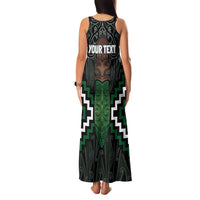 Maori Taiaha Pounamu Whakairo Personalized Family Matching Tank Maxi Dress and Hawaiian Shirt Jade Poutama Motifs LT7 - Polynesian Pride