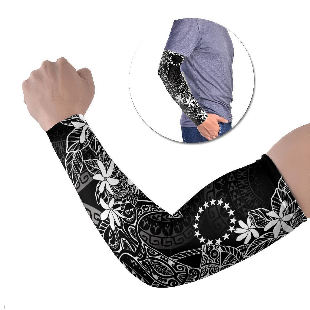 Black Kuki Airani Tapakau Arm Sleeves Tribal Anchor Mix Tiare