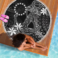 Black Kuki Airani Tapakau Beach Blanket Tribal Anchor Mix Tiare