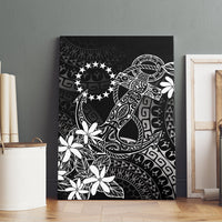 Black Kuki Airani Tapakau Canvas Wall Art Tribal Anchor Mix Tiare LT7 - Polynesian Pride