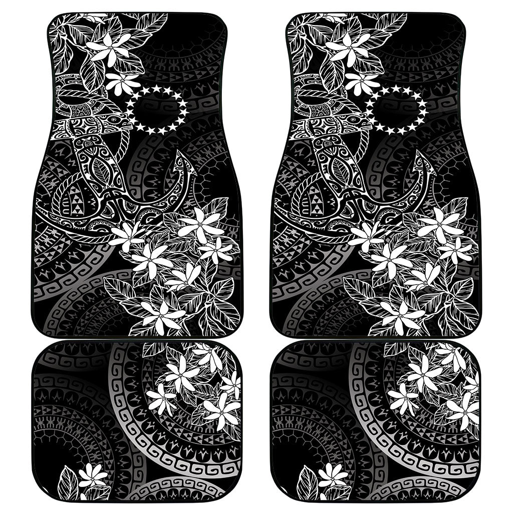 Black Kuki Airani Tapakau Car Mats Tribal Anchor Mix Tiare