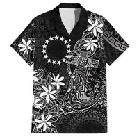 Black Kuki Airani Tapakau Family Matching Mermaid Dress and Hawaiian Shirt Tribal Anchor Mix Tiare LT7 Dad's Shirt - Short Sleeve Black - Polynesian Pride