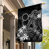Black Kuki Airani Tapakau Garden Flag Tribal Anchor Mix Tiare