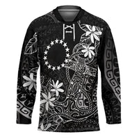 Black Kuki Airani Tapakau Hockey Jersey Tribal Anchor Mix Tiare