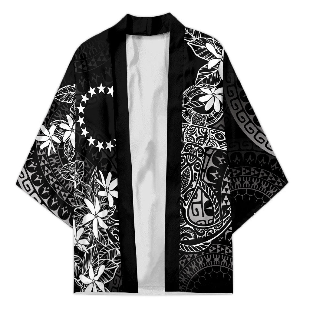 Black Kuki Airani Tapakau Kimono Tribal Anchor Mix Tiare