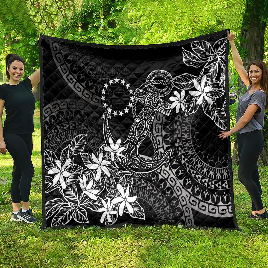 Black Kuki Airani Tapakau Quilt Tribal Anchor Mix Tiare LT7 - Polynesian Pride