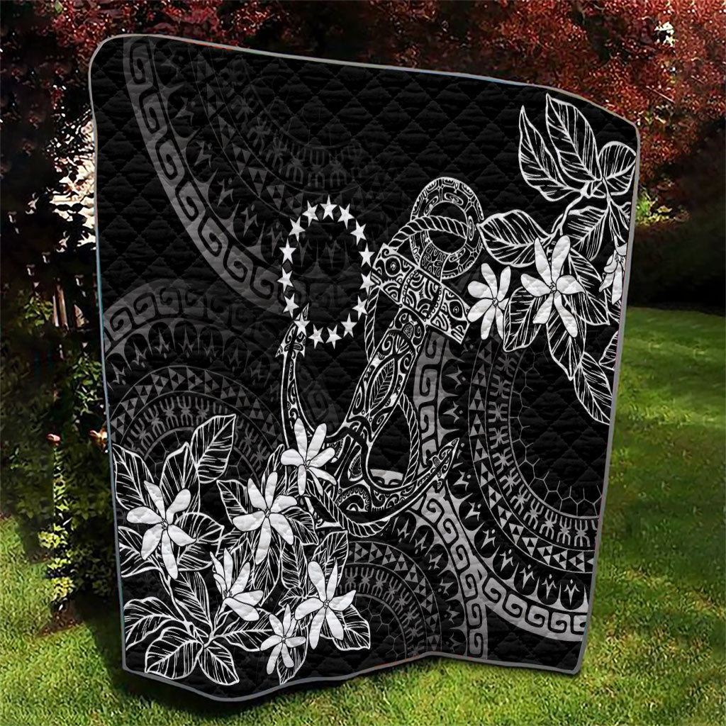 Black Kuki Airani Tapakau Quilt Tribal Anchor Mix Tiare LT7 - Polynesian Pride