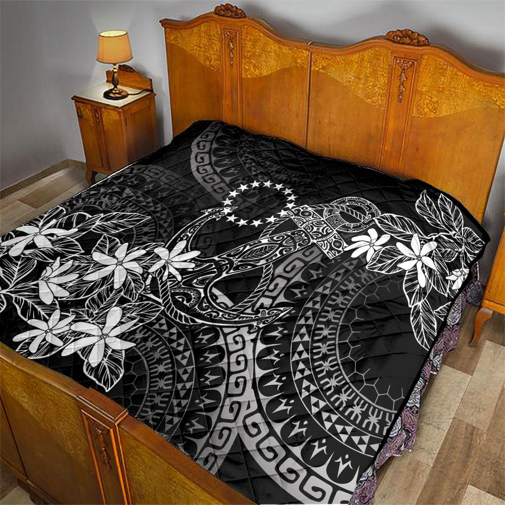 Black Kuki Airani Tapakau Quilt Tribal Anchor Mix Tiare LT7 - Polynesian Pride