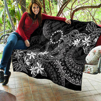 Black Kuki Airani Tapakau Quilt Tribal Anchor Mix Tiare LT7 - Polynesian Pride