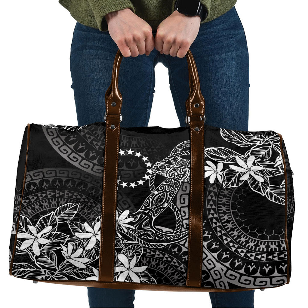 Black Kuki Airani Tapakau Travel Bag Tribal Anchor Mix Tiare