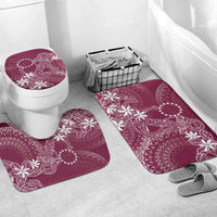 Maroon Kuki Airani Tapakau Bathroom Set Tribal Anchor Mix Tiare