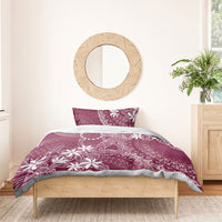 Maroon Kuki Airani Tapakau Bedding Set Tribal Anchor Mix Tiare