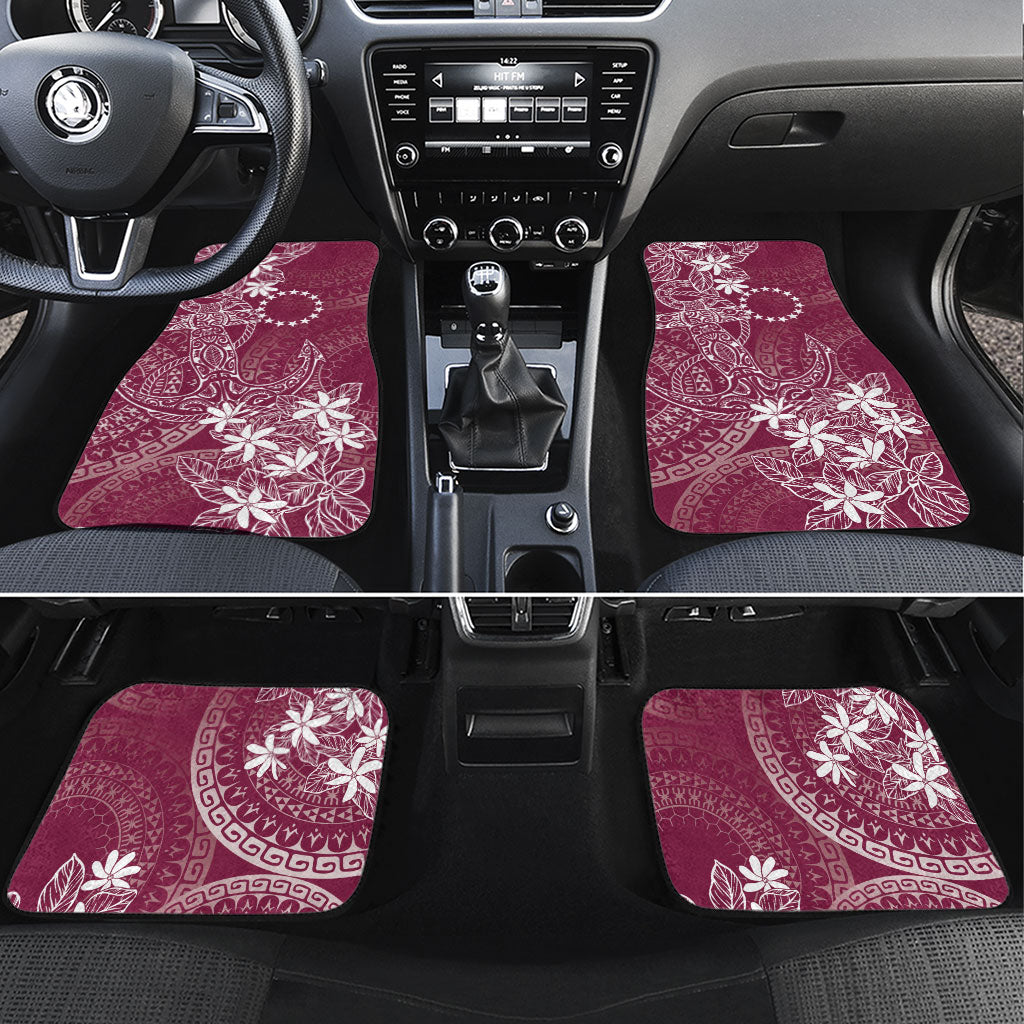 Maroon Kuki Airani Tapakau Car Mats Tribal Anchor Mix Tiare