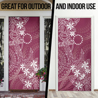 Maroon Kuki Airani Tapakau Door Cover Tribal Anchor Mix Tiare