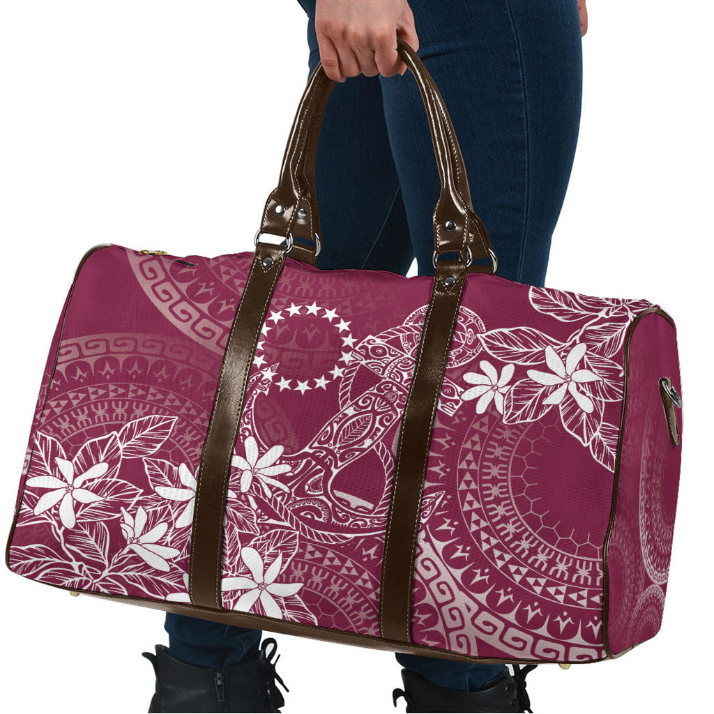 Maroon Kuki Airani Tapakau Travel Bag Tribal Anchor Mix Tiare
