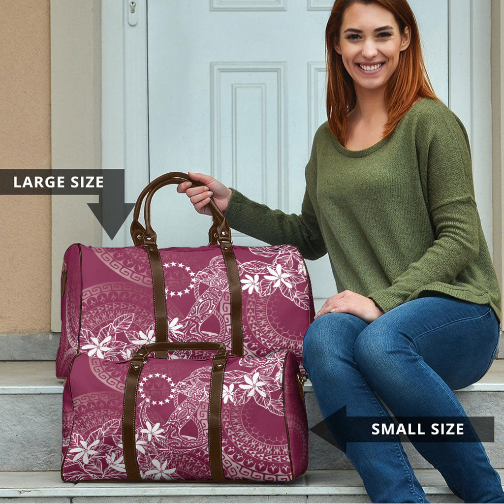 Maroon Kuki Airani Tapakau Travel Bag Tribal Anchor Mix Tiare