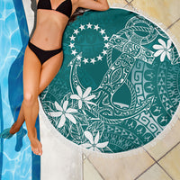 Teal Kuki Airani Tapakau Beach Blanket Tribal Anchor Mix Tiare