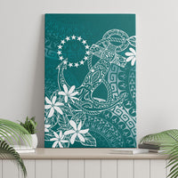 Teal Kuki Airani Tapakau Canvas Wall Art Tribal Anchor Mix Tiare LT7 - Polynesian Pride
