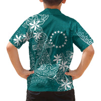 Teal Kuki Airani Tapakau Family Matching Mermaid Dress and Hawaiian Shirt Tribal Anchor Mix Tiare LT7 - Polynesian Pride