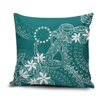 Teal Kuki Airani Tapakau Pillow Cover Tribal Anchor Mix Tiare