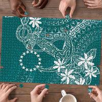 Teal Kuki Airani Tapakau Puzzle Tribal Anchor Mix Tiare
