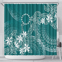Teal Kuki Airani Tapakau Shower Curtain Tribal Anchor Mix Tiare