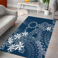 Navy Kuki Airani Tapakau Area Rug Tribal Anchor Mix Tiare