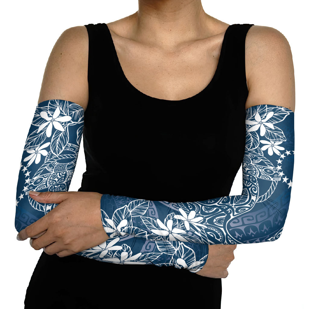 Navy Kuki Airani Tapakau Arm Sleeves Tribal Anchor Mix Tiare