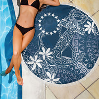 Navy Kuki Airani Tapakau Beach Blanket Tribal Anchor Mix Tiare