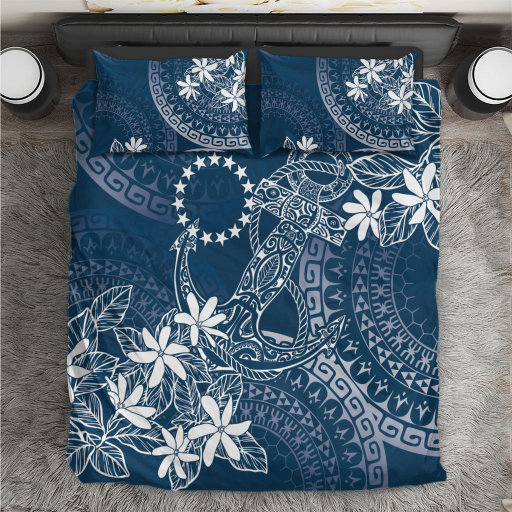 Navy Kuki Airani Tapakau Bedding Set Tribal Anchor Mix Tiare