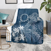 Navy Kuki Airani Tapakau Blanket Tribal Anchor Mix Tiare