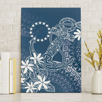 Navy Kuki Airani Tapakau Canvas Wall Art Tribal Anchor Mix Tiare