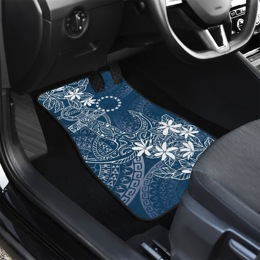 Navy Kuki Airani Tapakau Car Mats Tribal Anchor Mix Tiare LT7 - Polynesian Pride